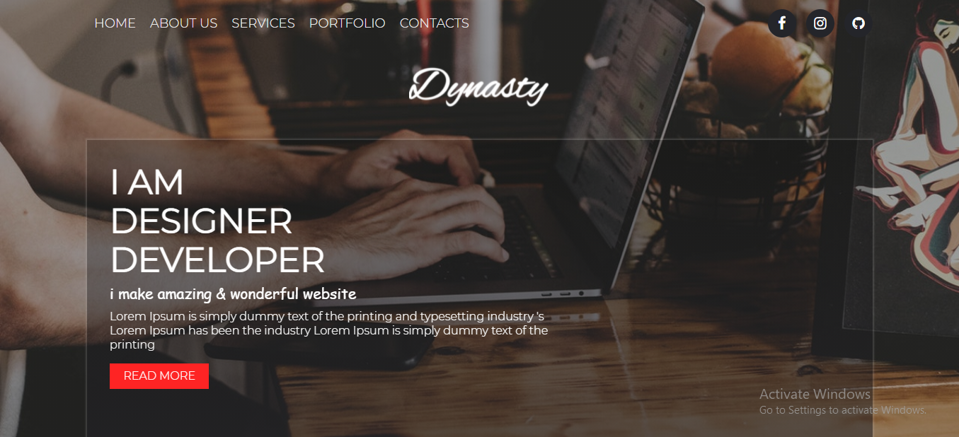 GitHub AmardeepKesharwani/DynastyTheme A Stunning Developer